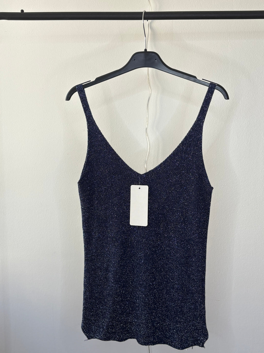 Débardeur pailleté – Fabriqué en Italie - Taille unique