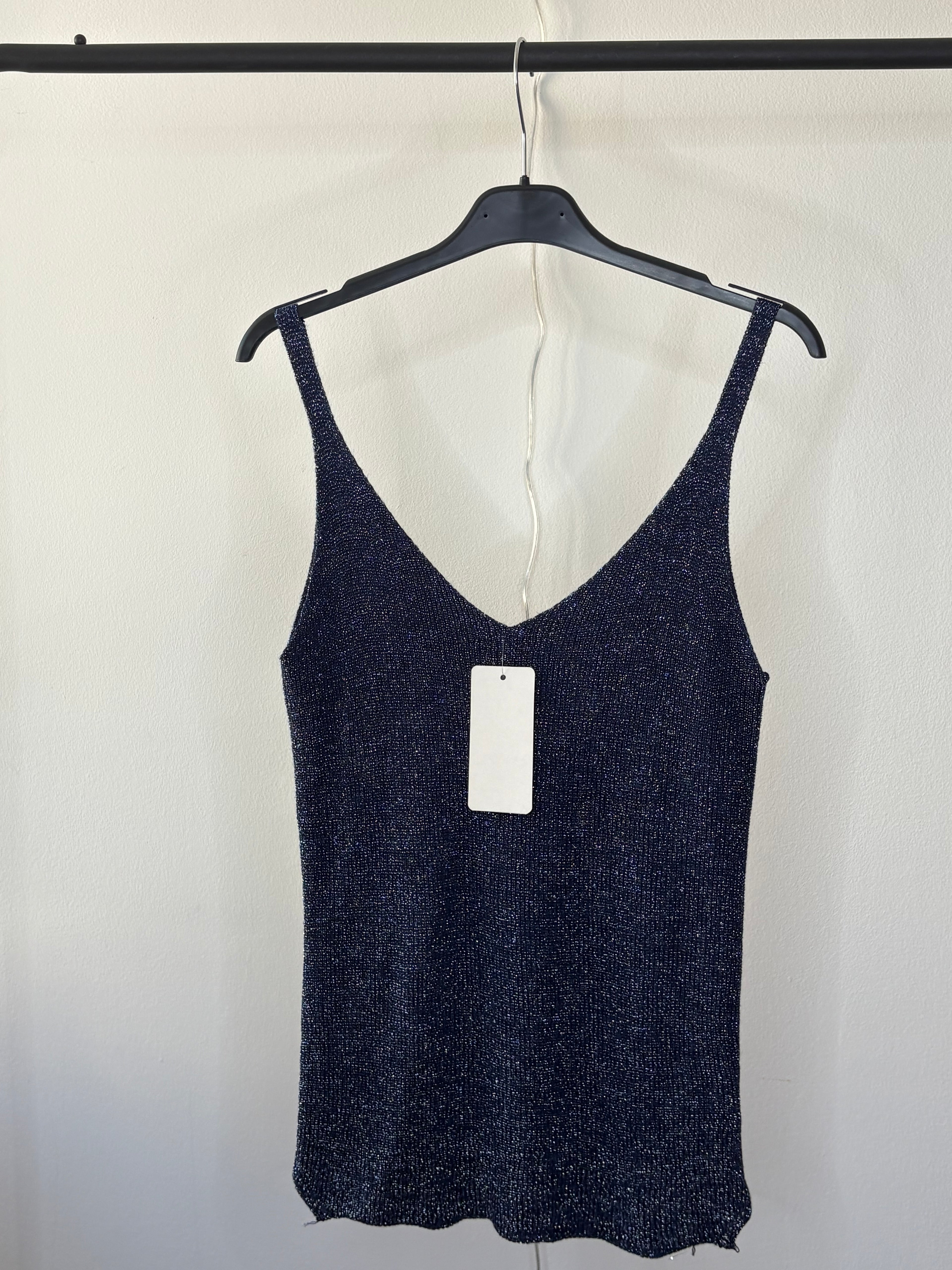 Débardeur pailleté – Fabriqué en Italie - Taille unique