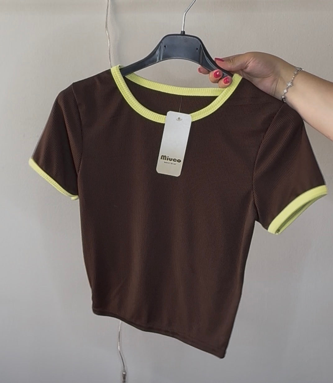 T-shirt crop - Taille unique  – Fabriqué en Europe