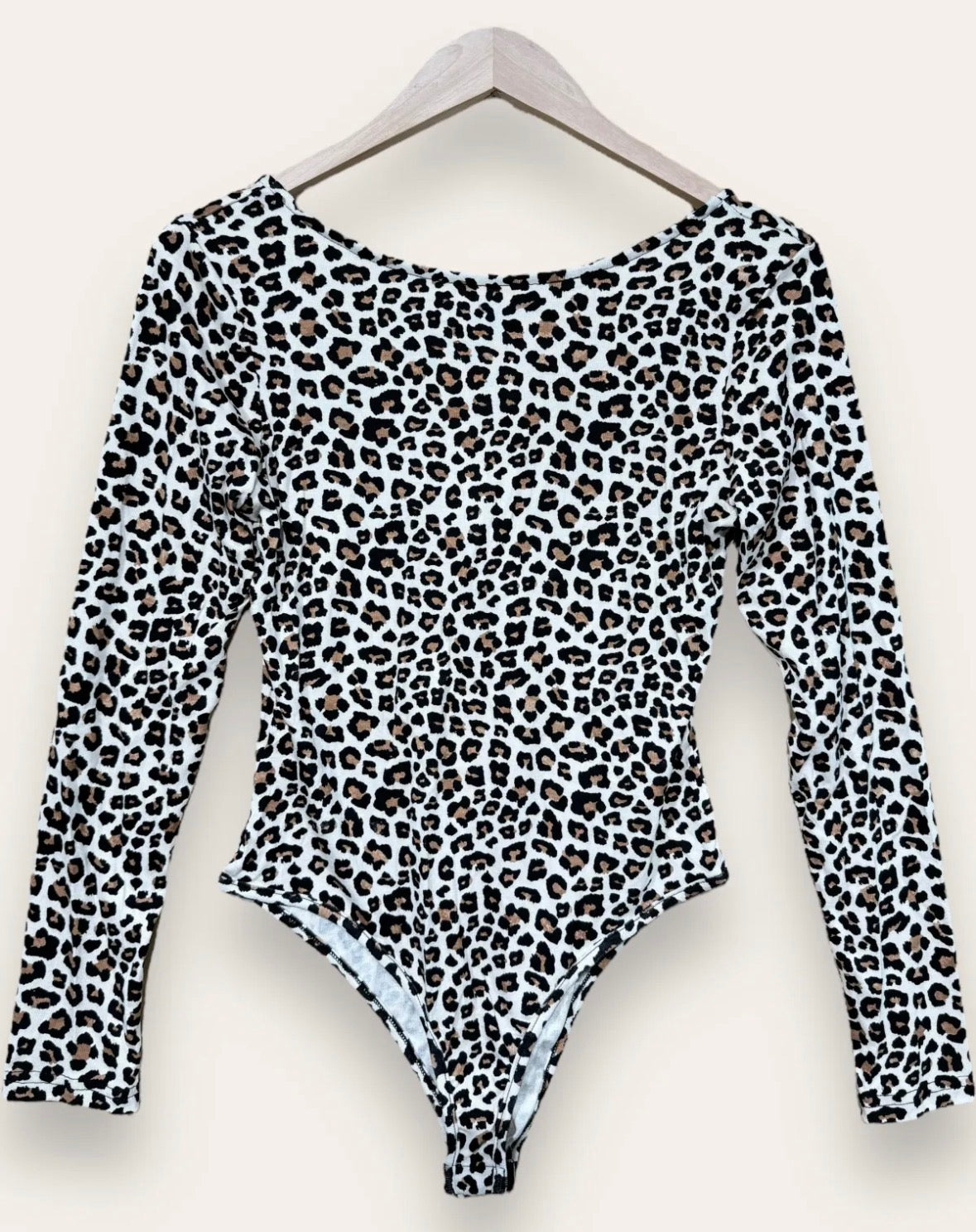 Body léopard à manche longue