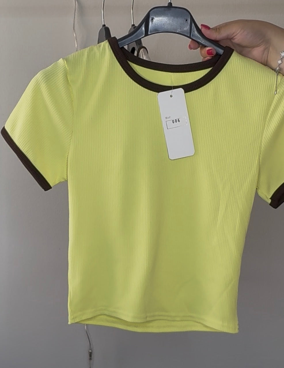 T-shirt crop - Taille unique  – Fabriqué en Europe