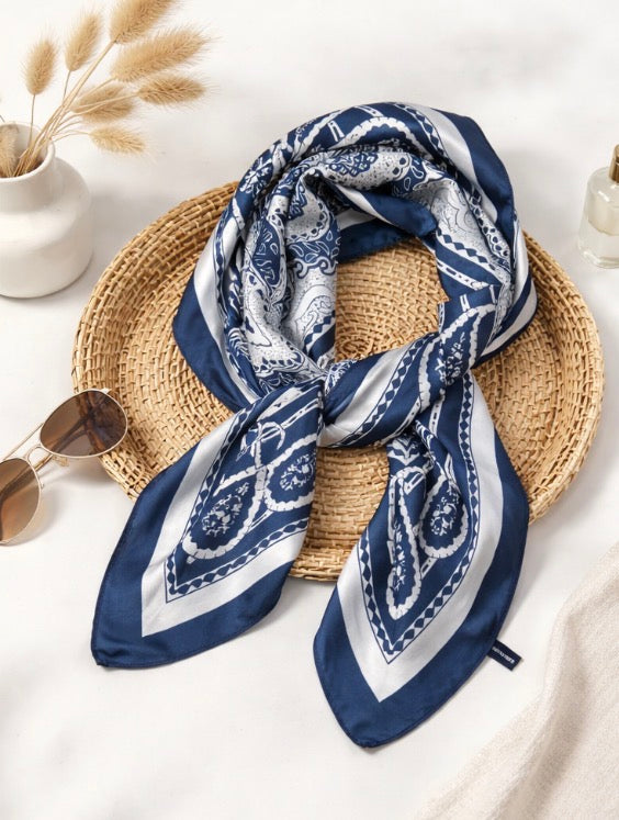 Foulard Carré Femme Vert Kaki
