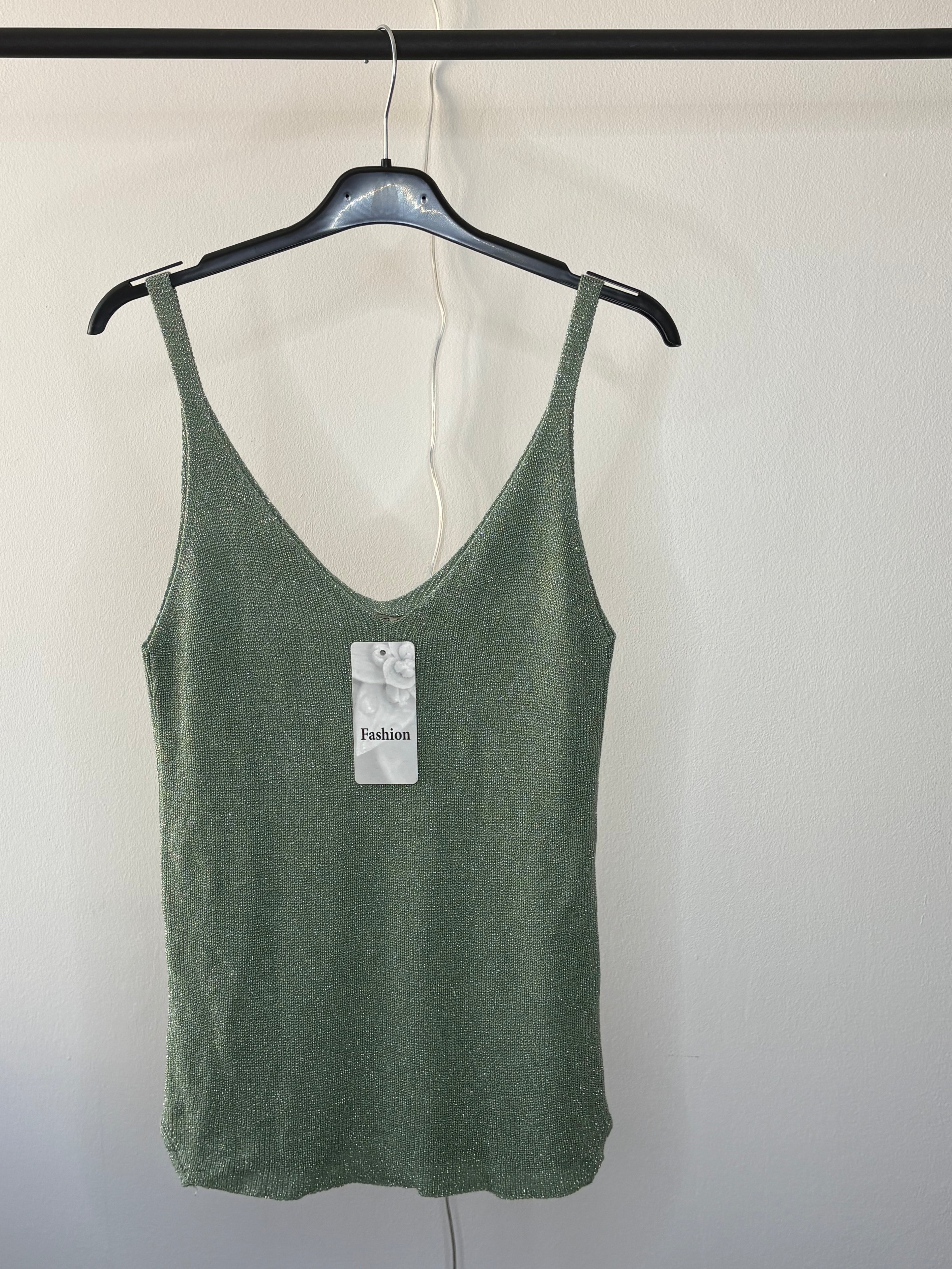 Débardeur pailleté – Fabriqué en Italie - Taille unique