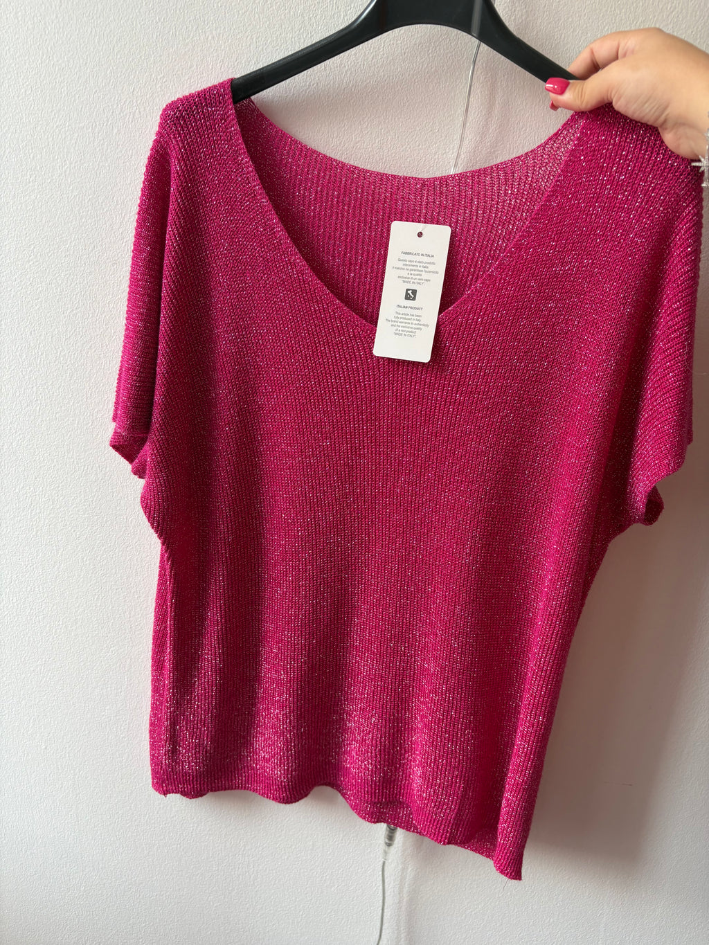 T-shirt pailletés Taille unique Fabriqué en italie 🇮🇹