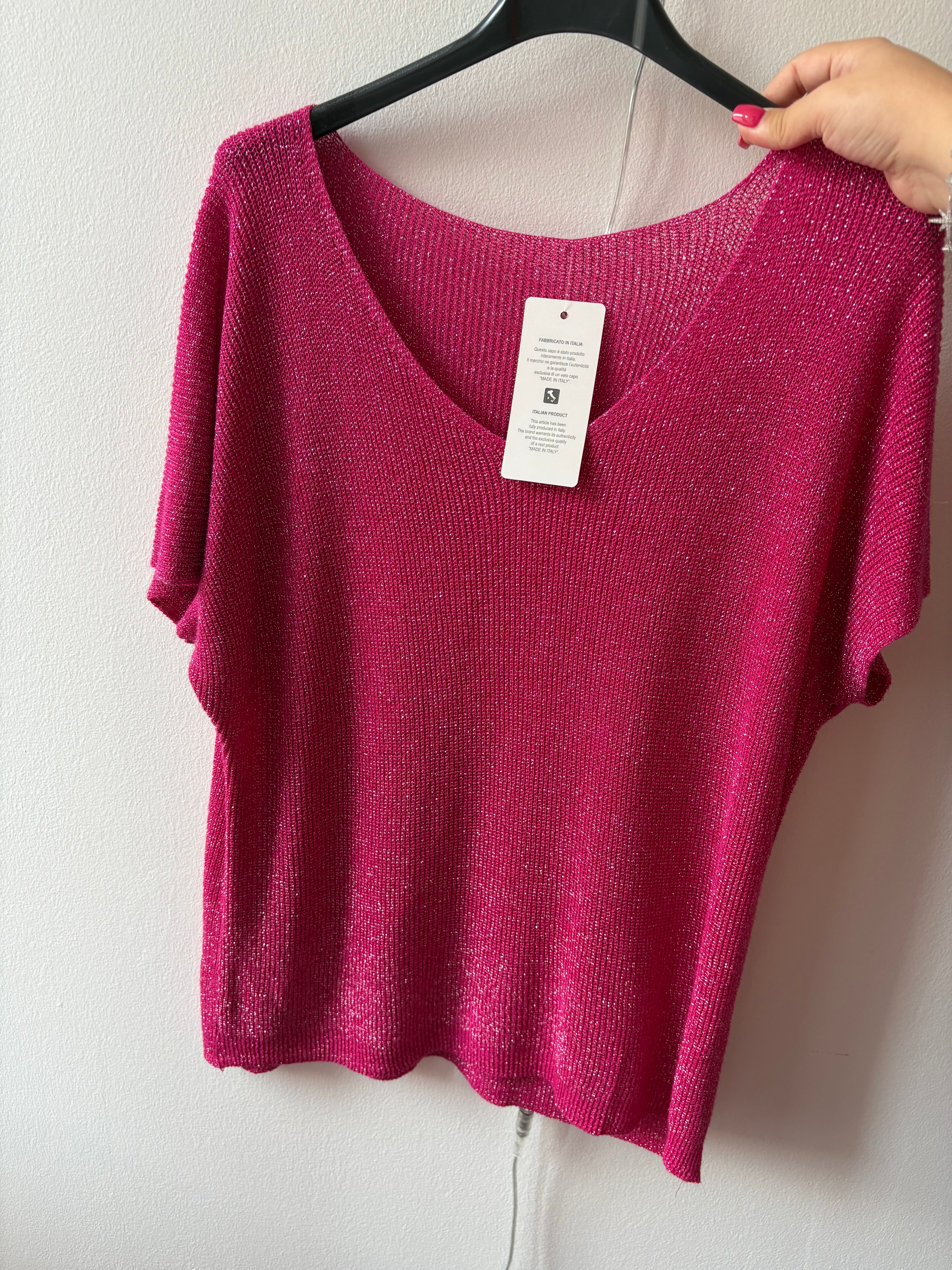 T-shirt pailletés Taille unique Fabriqué en italie 🇮🇹