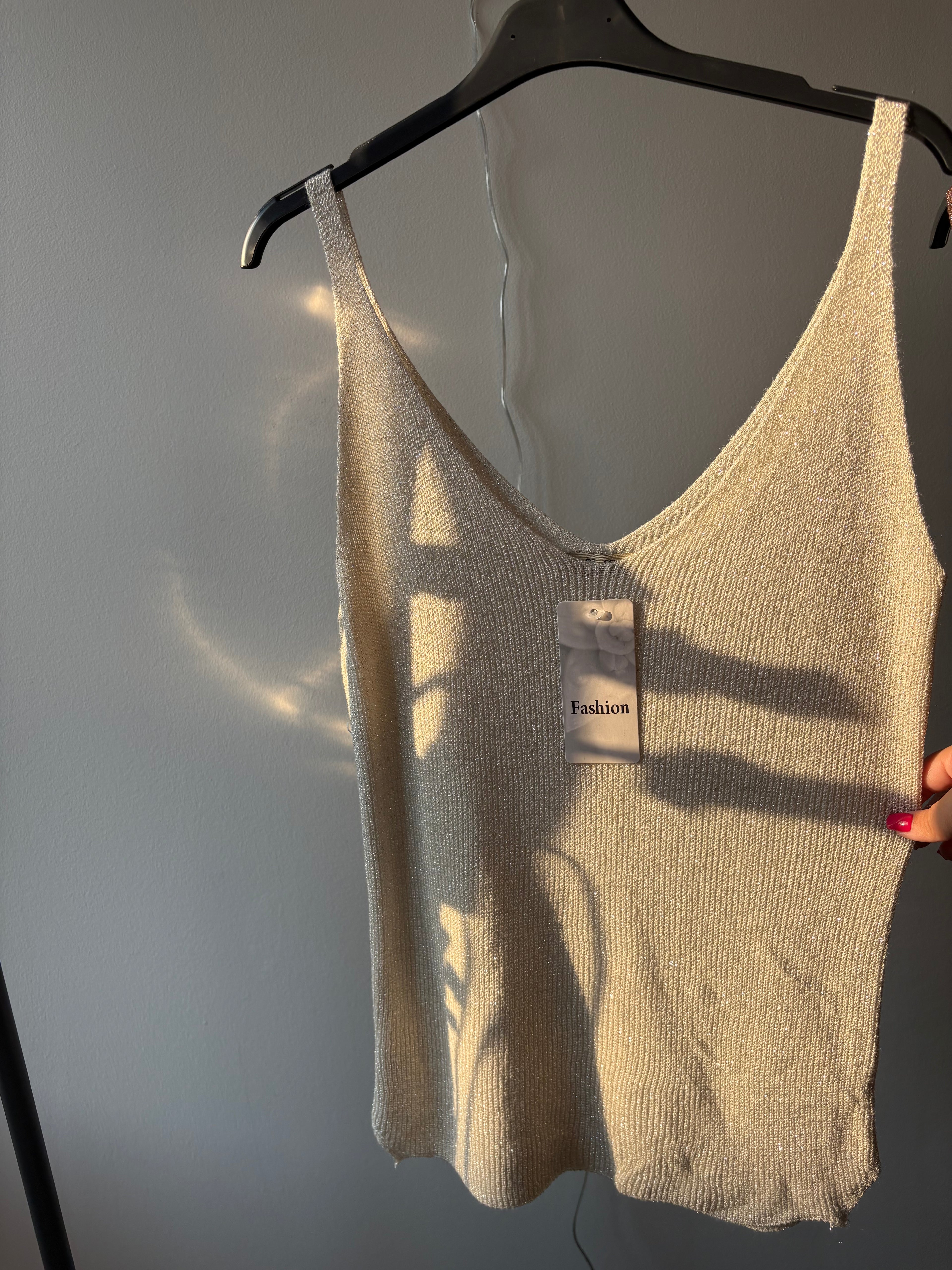 Débardeur pailleté – Fabriqué en Italie - Taille unique
