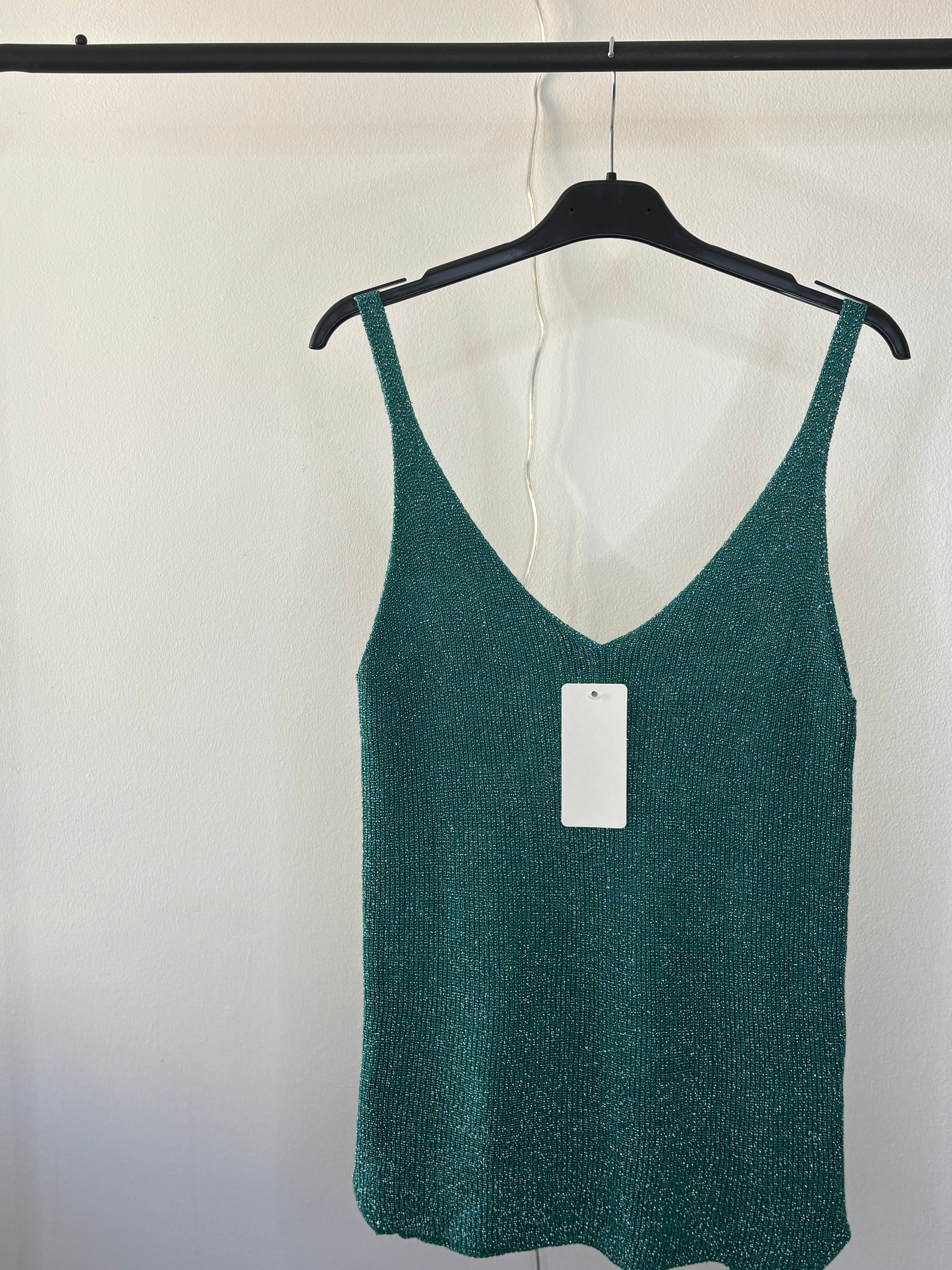 Débardeur pailleté – Fabriqué en Italie - Taille unique