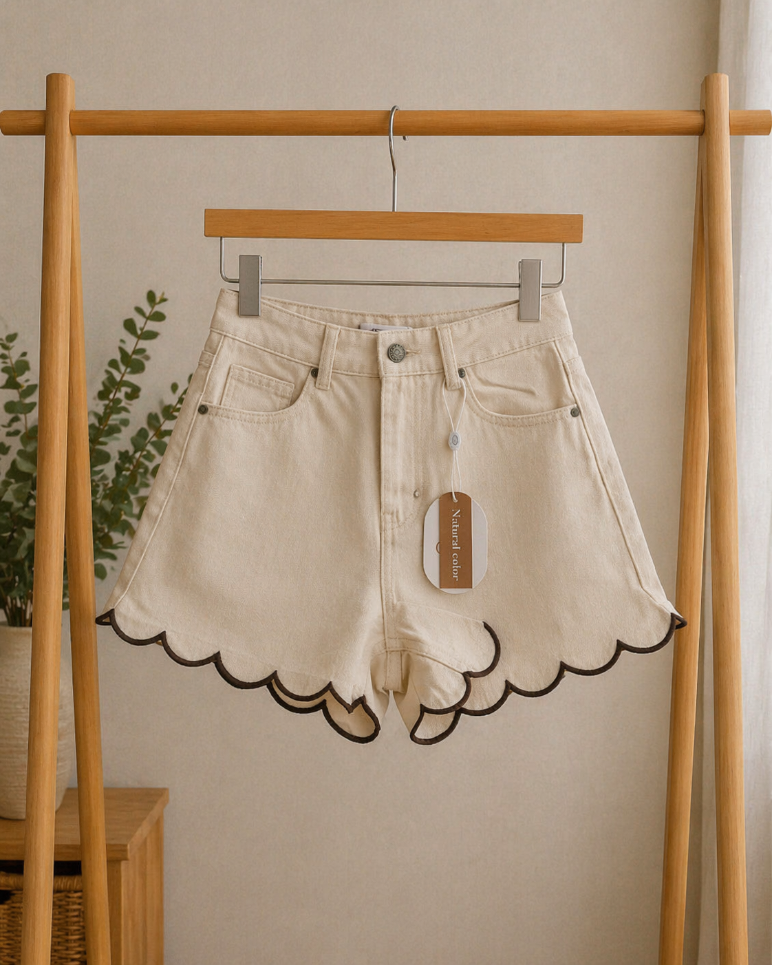 Short en jean blanc Oraije