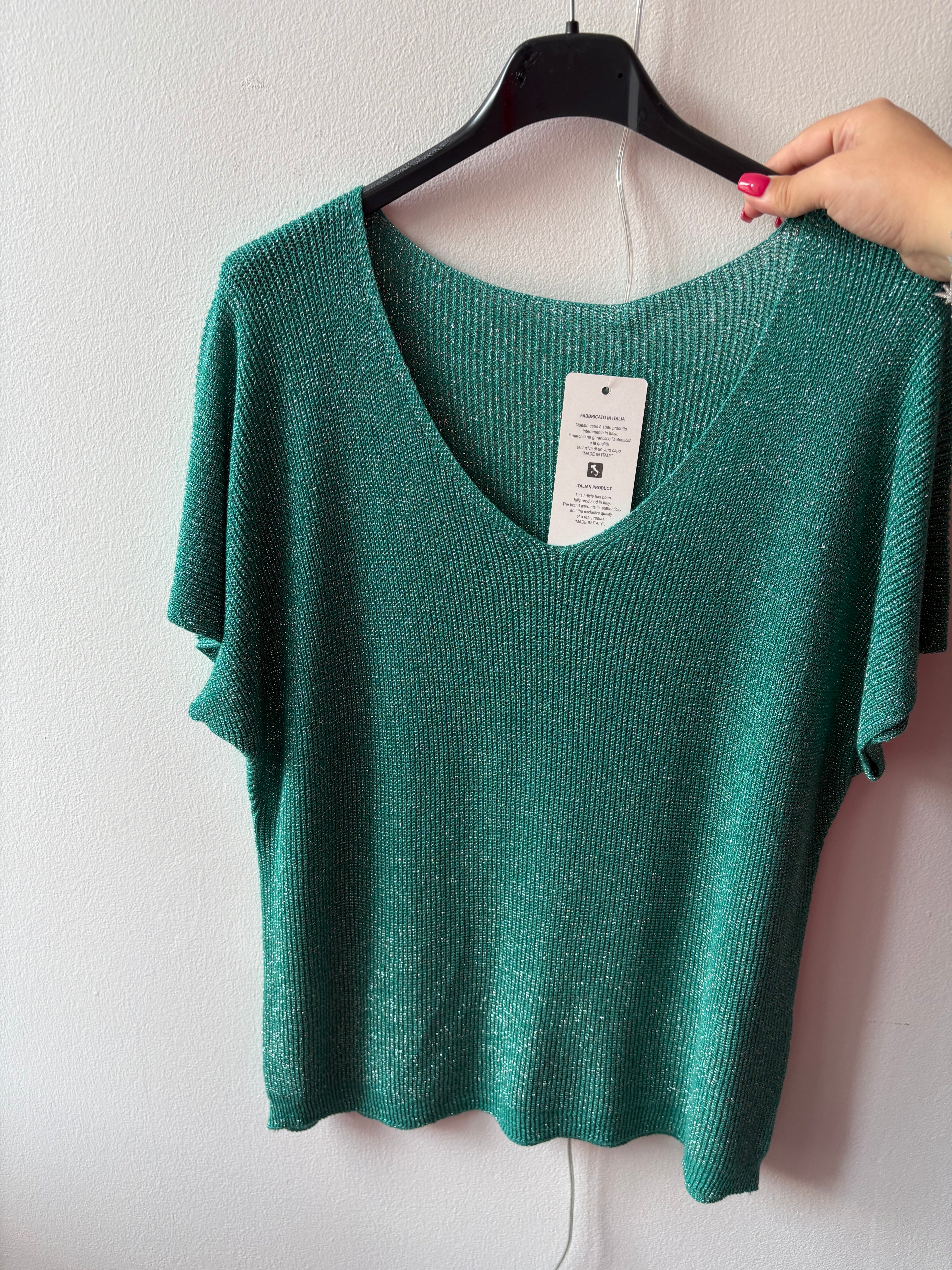 T-shirt pailletés Taille unique Fabriqué en italie 🇮🇹