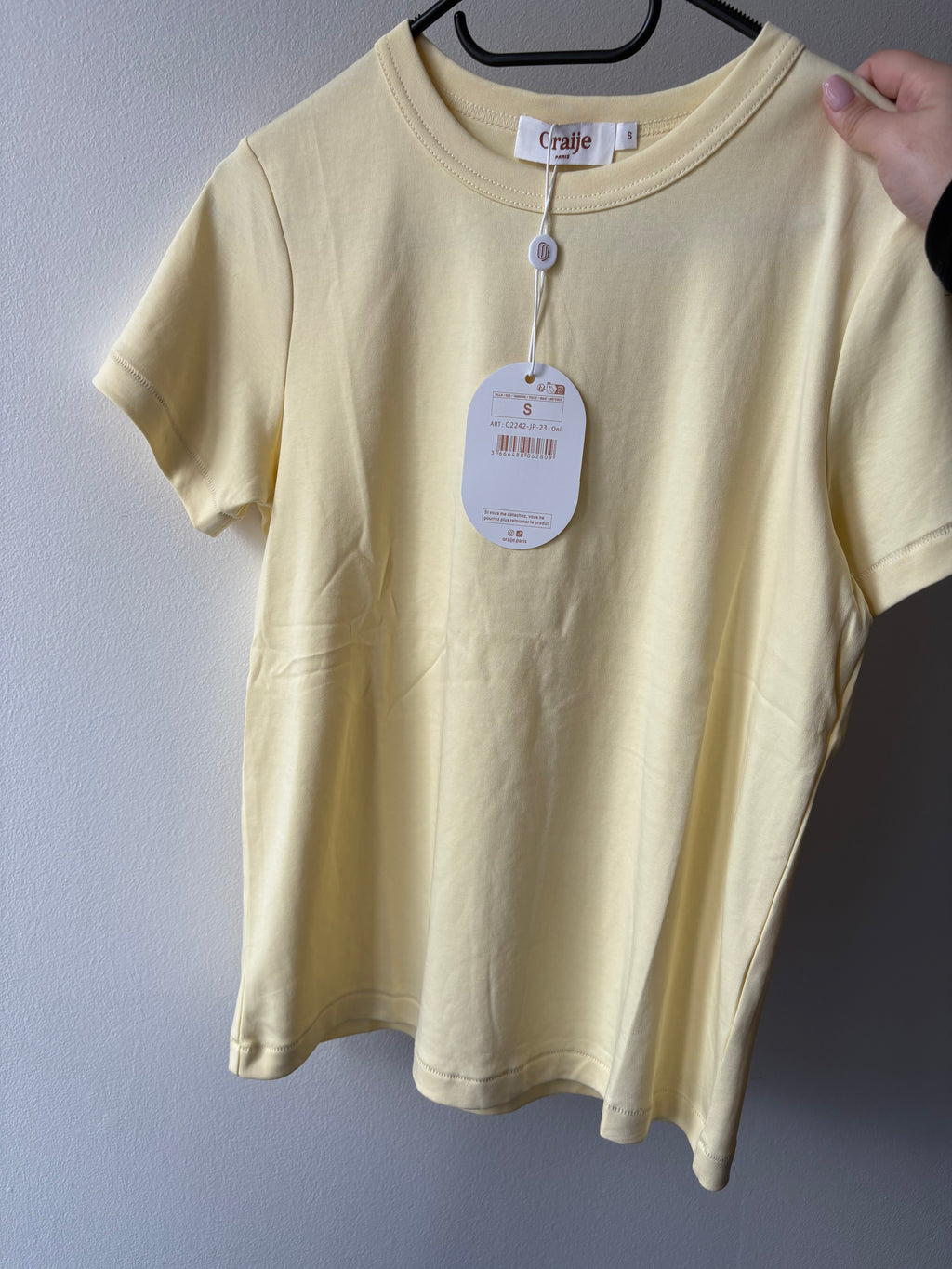 T-shirt Jaune Pastel